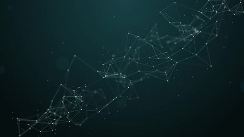 Abstract Plexus Network with Connecting Dots and Lines Looping Background