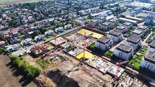 Urban construction site