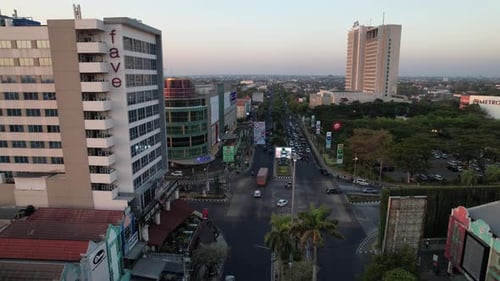 Die Stadtstadt Surakarta am Morgen