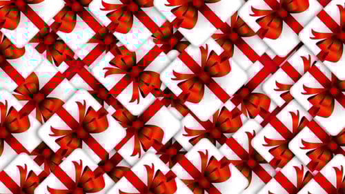 Gift Box Loop Animation Background