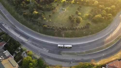 Public Bus in Traffic