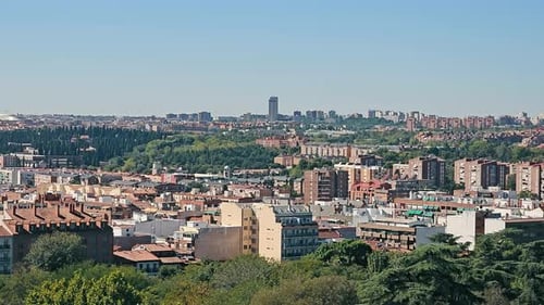 The City of Madrid in Height A View of the Puerta Del Angel Neighborhood in Madrid