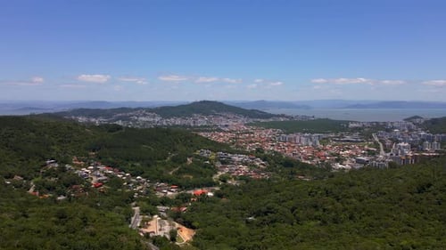 Residential District with Apartment Buildings in Florianopolis City Center Brazil