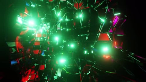 Discokugel mit hellen Lichtern, Animation, VJ Loop-Hintergrund