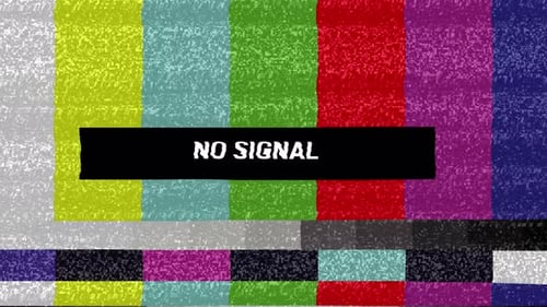 Static Color Background With Noise Glitch Animated Error Video Damage Bad Interference No Signal
