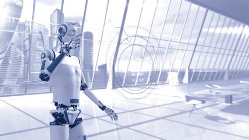 L'intrigue avec le travail de l'intelligence artificielle