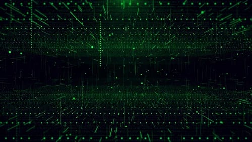 Digitale Cybertechnologie Wave Hintergrund des Datentrichters Ai Network Quantum Big Data Cyberpunk