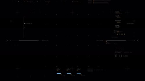Animated Futuristic HUD User Interface Element
