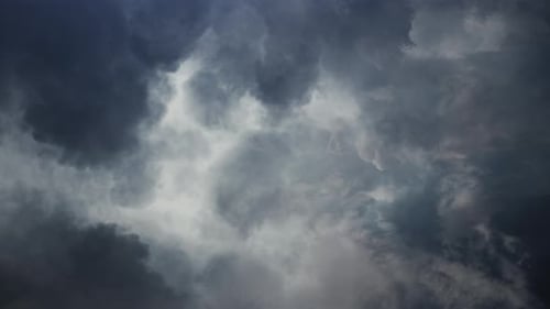 Ominous Dark Storm Clouds Moving Across the Sky