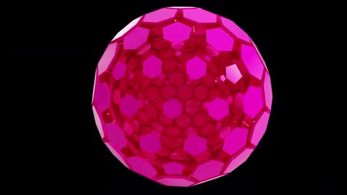 Pink Technology Sphere Unfolding