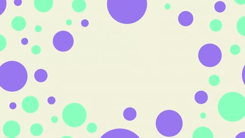 Animated Geometric pattern or background. Abstract moving shapes background, vintage retro colors