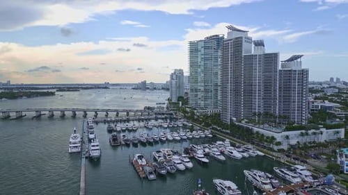 Miami Beach South Beach Horizonte de Miami Beach Vista aérea da cidade de Miami Vista aérea da costa de Miami