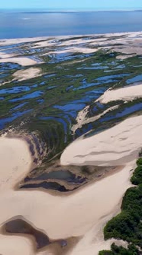 Tutoia Village At Tutoia In Maranhao Brazil.