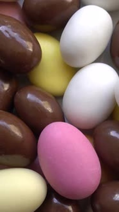 Vertical Video of Colorful Almonds