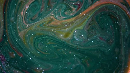 Abstract Swirling Colorful Fluid Background