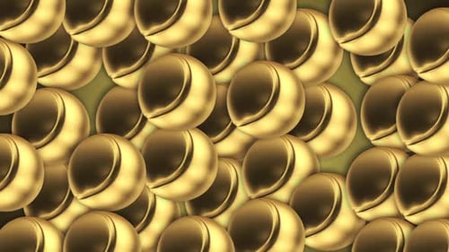 Tennis Ball Gold Loop