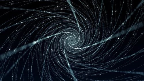 4K Beautiful And Atmospheric Particle Tunnel Stage Background