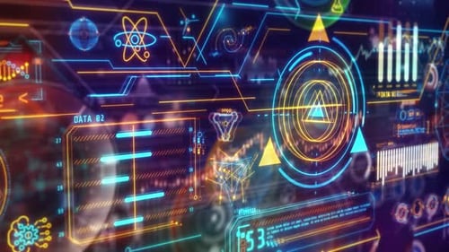 Infographic Data Flow Moves On The Network