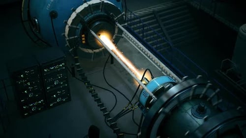 Hightech Cylindrical Chamber Featuring Plasma and Mechanical Structures