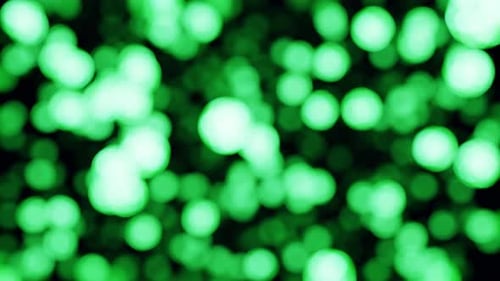 Green Blurred Bubbles Background Loop Animation In 4K