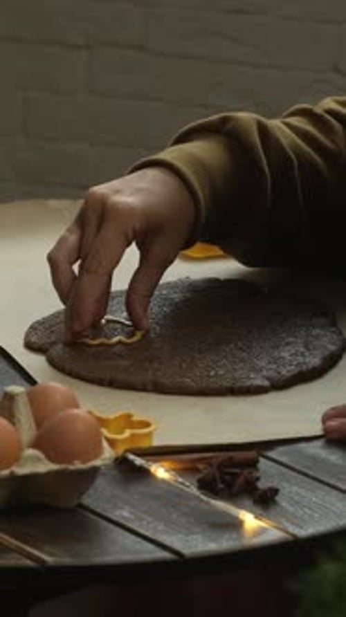 Gingerbread Cookie Creation with Christmas Decorations