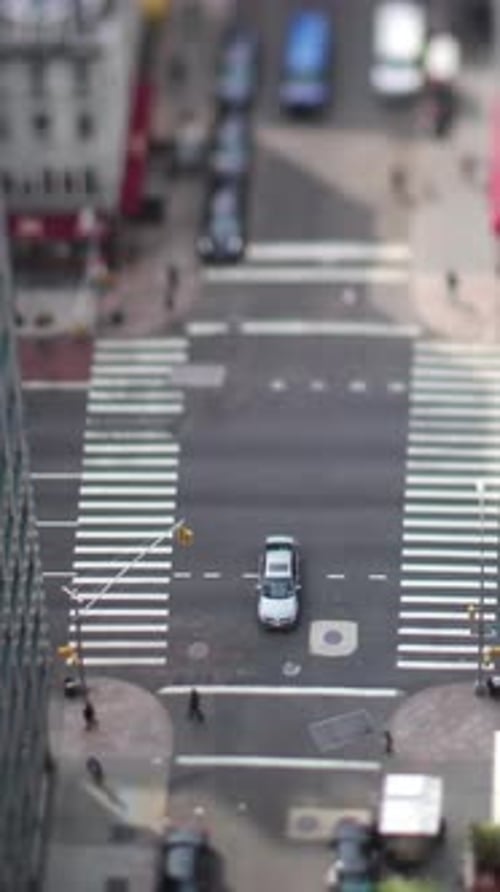 New York City Street in Vertical Format