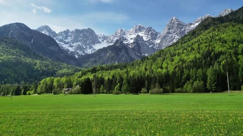 Green Pasture and Peaks of Apls Mountain