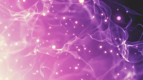 Abstract Purple Nebula Cosmic Dust Glowing Stars Space Galaxy Energy Light Bright Shimmering Fantasy