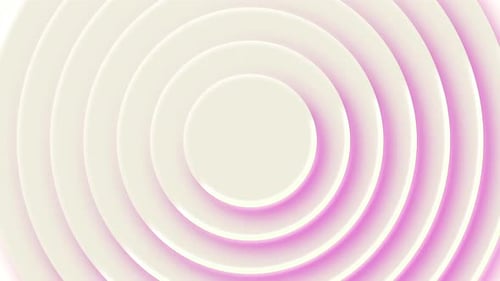 Light pink concentric 3D rings