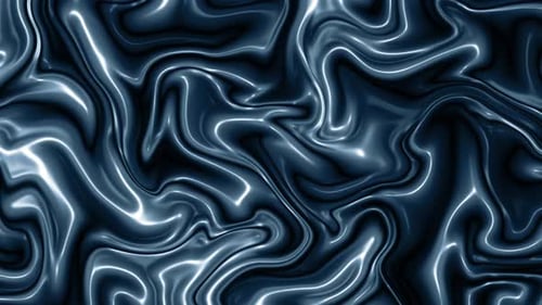 Elegant Dark Liquid Metal Fluid Abstract Background Animation