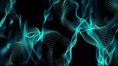 Abstract Fluid Particle Wave Background Animation
