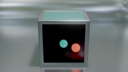 3D Loop Portal Cube Animation