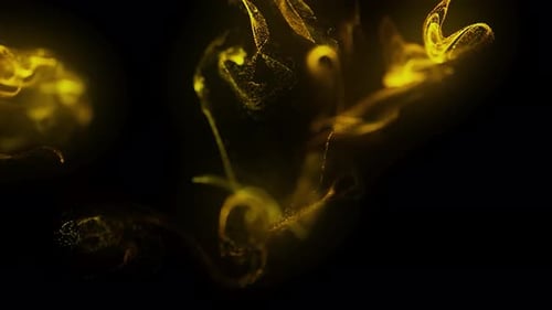 Yellow Smoke Liquid Effect