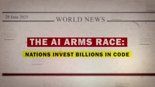 Old Newspaper Headline Text Reveal Intro