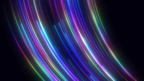 Fond de lignes colorées de transfert de données AI V2