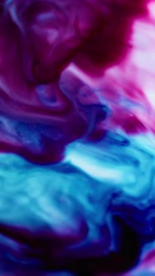 Vertical Marble Enamel Paint Overflow Mix Color