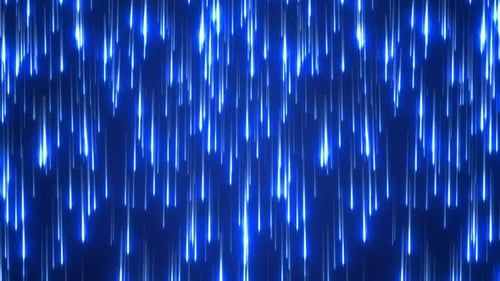 Abstract glowing energy futuristic blue lines raining energy. Video 4k