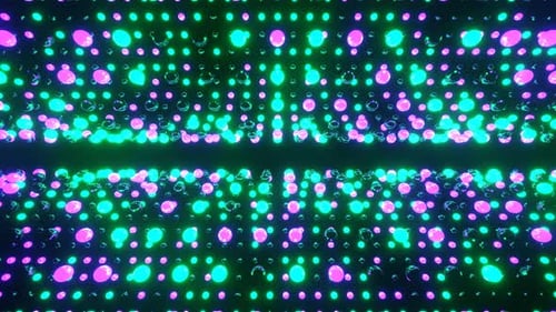 Purple And Turquoise Strobe Balls Rotation Background Vj Loop In 4K