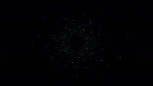 Dynamic Blue Energy Burst Reveal Effect