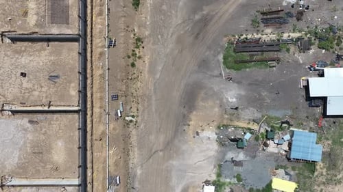 Sitio de construcción abandonado