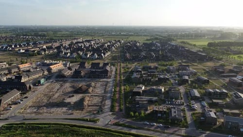 Construction of new housing, residential area, real estate, suburban.