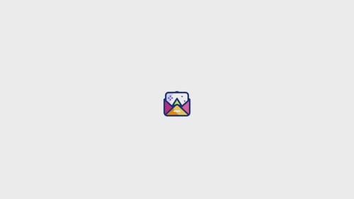 Christmas Card Envelope Icon Animation