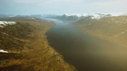 Norway Fjord Reflection in Clear Water