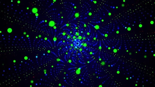 Funkelnder VJ Loops-Hintergrund mit bunten Partikeln V4