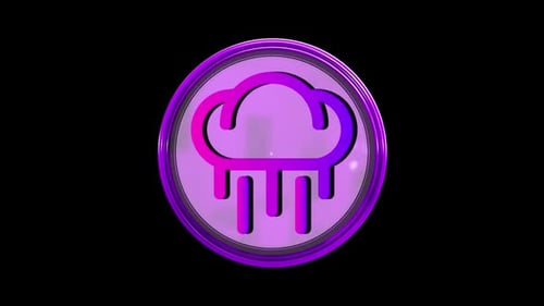 Weather Icon 3D Loop Alpha