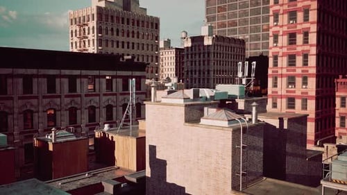 Una vista de una ciudad con edificios altos
