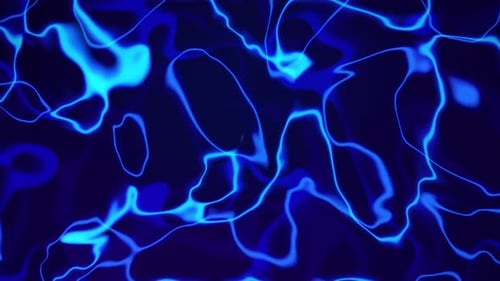 Abstract dark background with liquid electric neon lines, top view. Liquid lightning background, dig