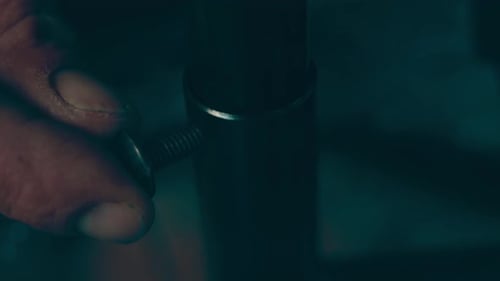 A Disabled Man Assembles a Stroller