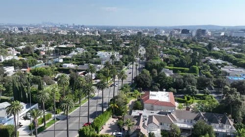 Beverly Hills at Los Angeles in California United States.