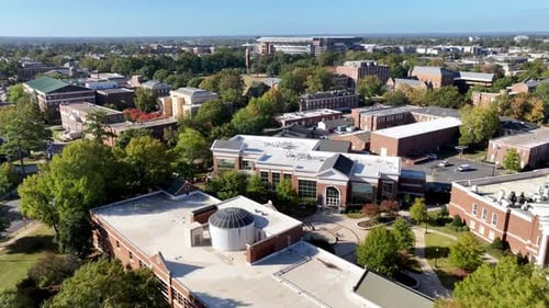 Tuscaloosa Alabama University of Alabama Campus with Stadium in Background